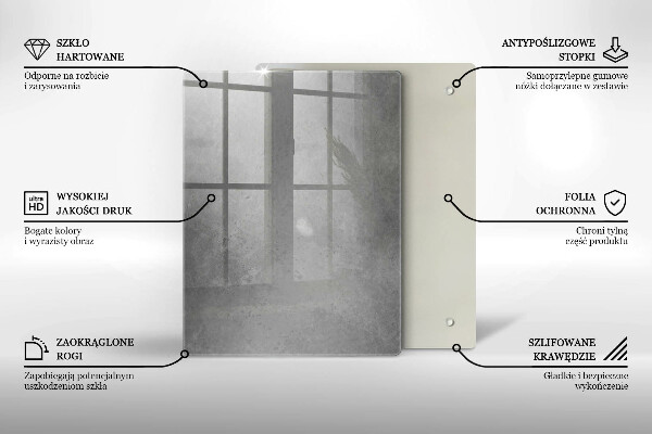 Steklena podloga za rezanje Naravna rastlina mah