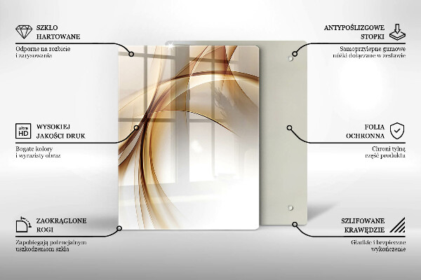 Steklena podloga za rezanje Pomladno roza cvetovi