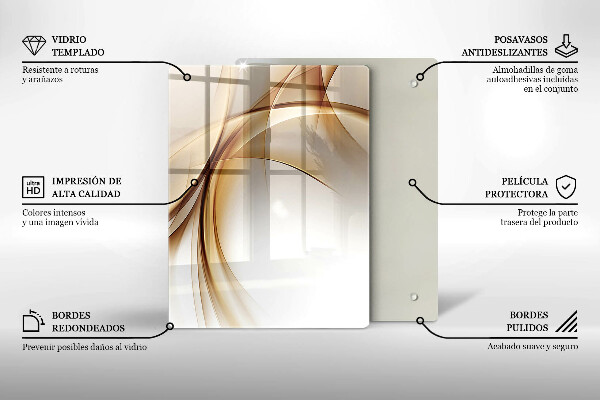 Steklena podloga za rezanje Pomladno roza cvetovi