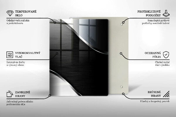 Steklena podloga za rezanje Stare lesene plošče