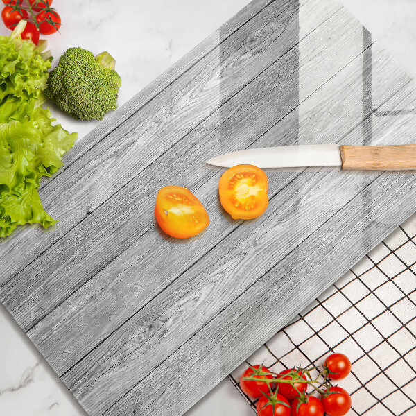 Steklena podloga za rezanje Stare lesene plošče