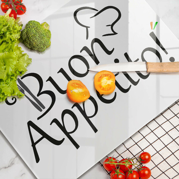 Steklena podloga za rezanje Buon Appetito!