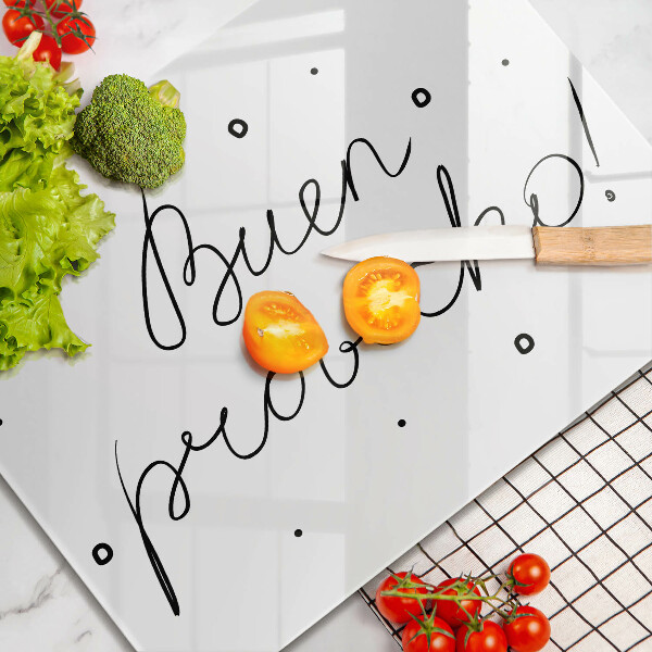 Steklena podloga za rezanje Buen provecho!