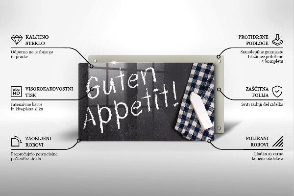 Steklena podloga za rezanje Guten Appetit!