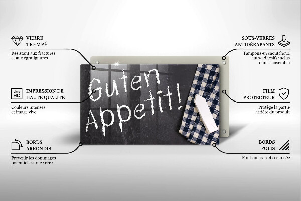 Steklena podloga za rezanje Guten Appetit!