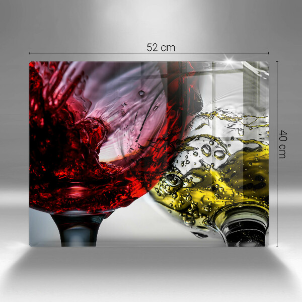 Steklena podloga za rezanje Kozarci vina