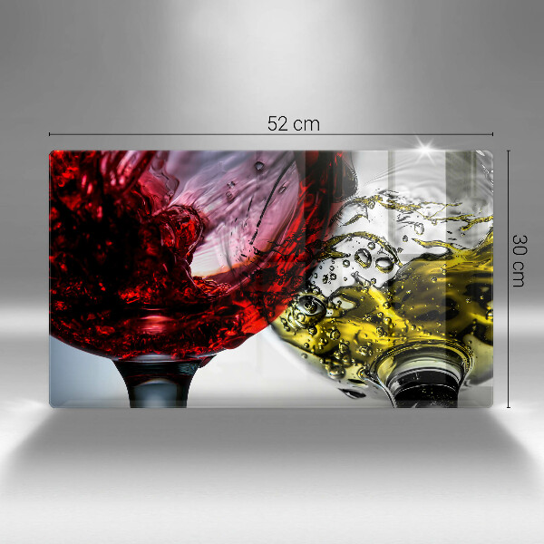 Steklena podloga za rezanje Kozarci vina