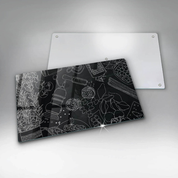 Steklena podloga za rezanje Kuhinjski dodatki