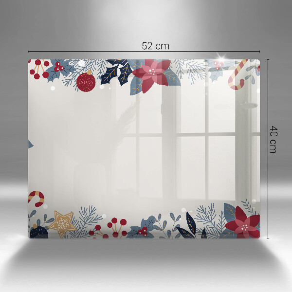 Steklena podloga za rezanje božični okraski