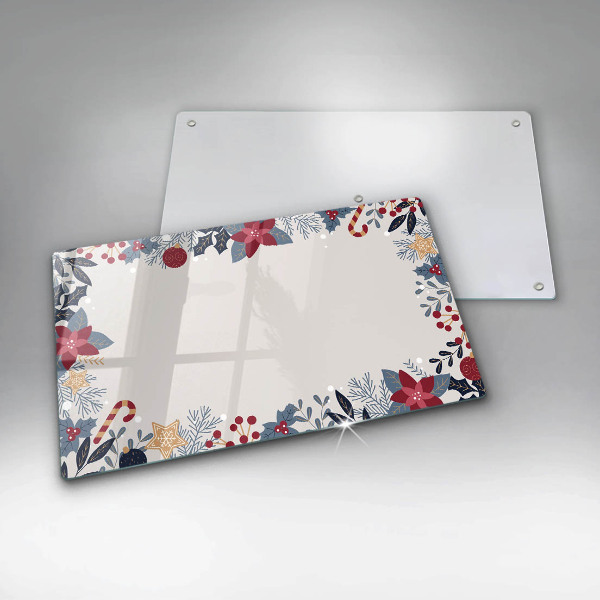 Steklena podloga za rezanje božični okraski