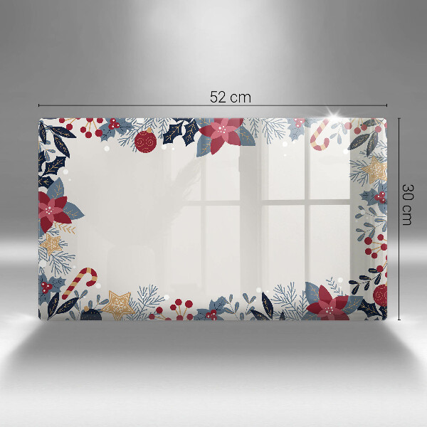 Steklena podloga za rezanje božični okraski