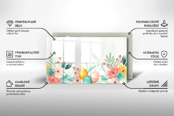 Steklena podloga za rezanje velikonočna jajca