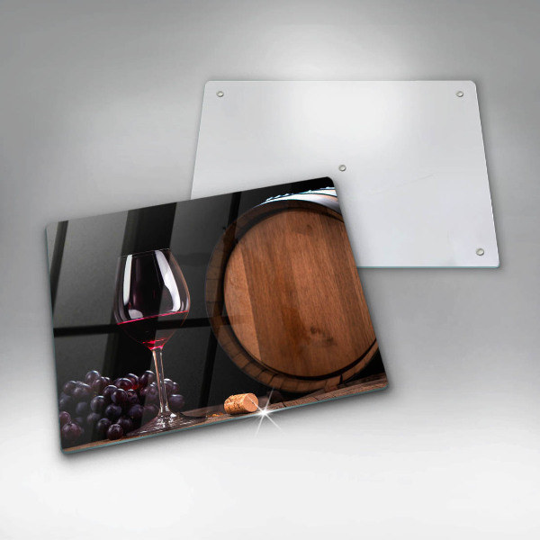 Steklena podloga za rezanje Kozarec za vino v sodu
