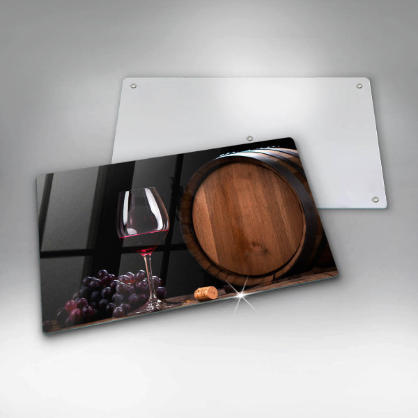 Steklena podloga za rezanje Kozarec za vino v sodu