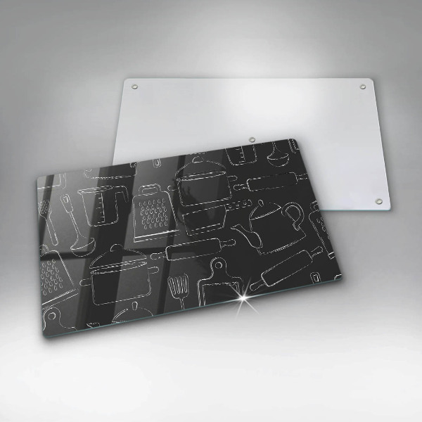 Steklena podloga za rezanje Risani kuhinjski dodatki