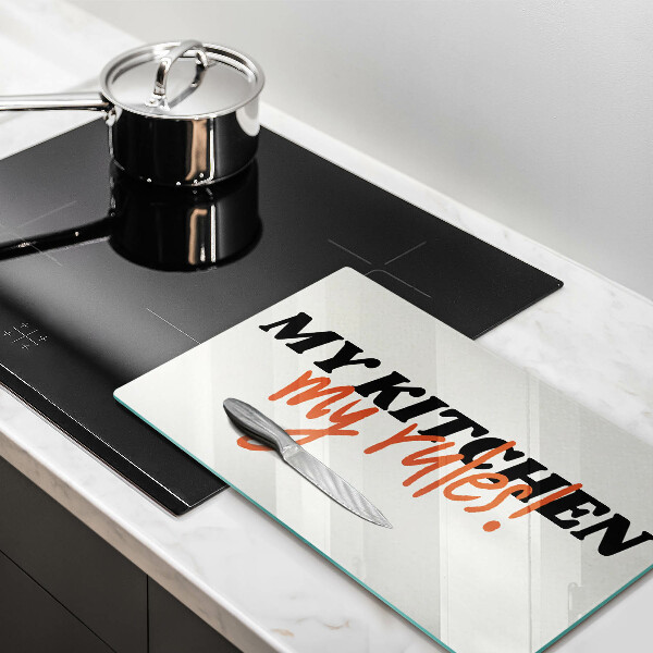 Steklena podloga za rezanje My kitchen my rules