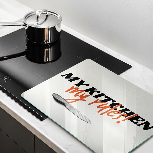 Steklena podloga za rezanje My kitchen my rules