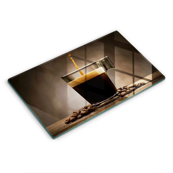 Steklena podloga za rezanje Steklo in kavna zrna