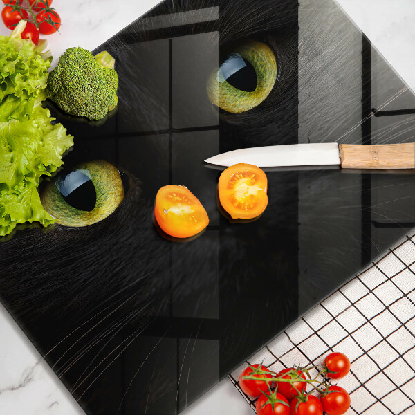 Steklena podloga za rezanje Živalske mačje oči