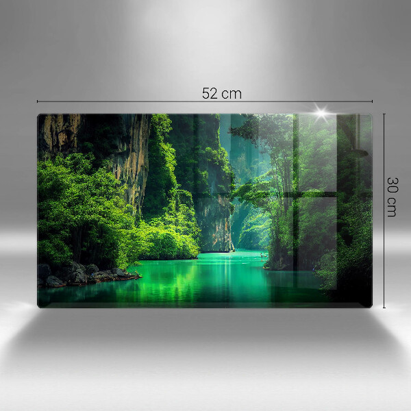 Steklena podloga za rezanje Lagunska pokrajina