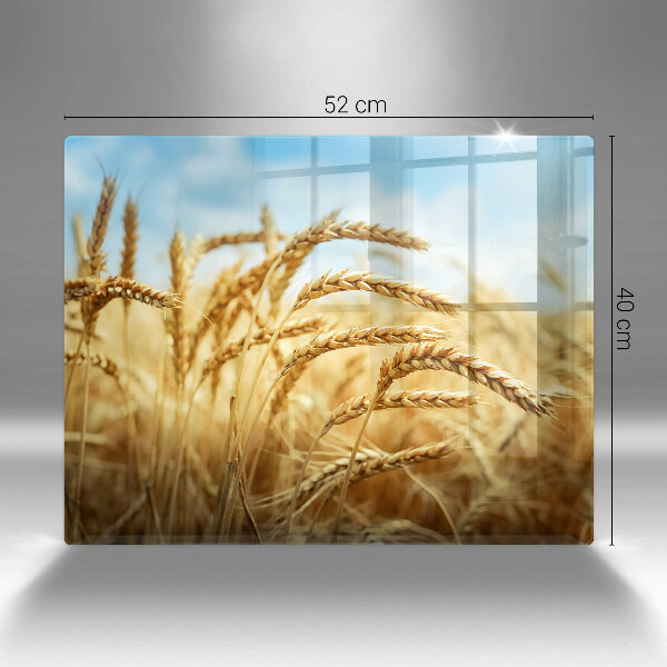 Steklena podloga za rezanje Klasje žit na polju