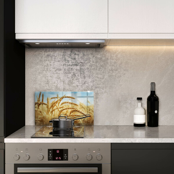 Steklena podloga za rezanje Klasje žit na polju