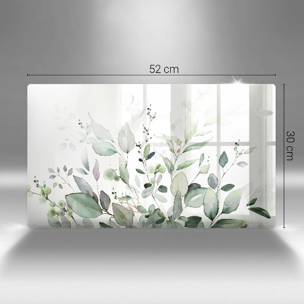 Steklena podloga za rezanje Akvarelne rastline