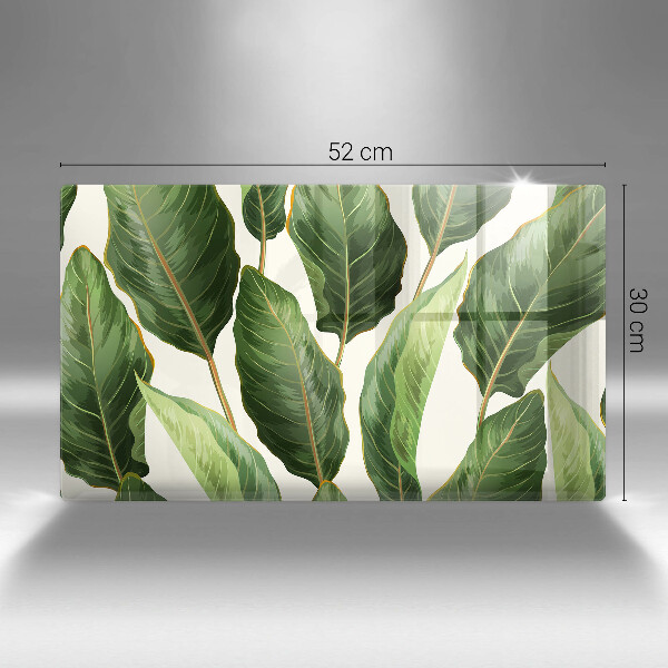 Steklena podloga za rezanje Bananini listi