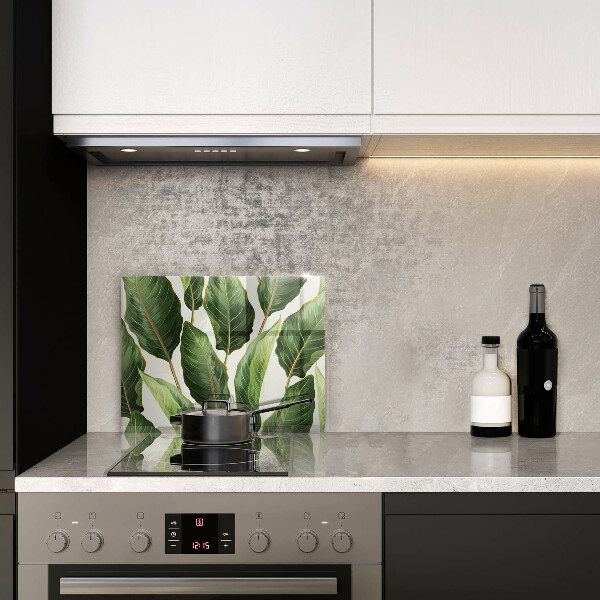 Steklena podloga za rezanje Bananini listi