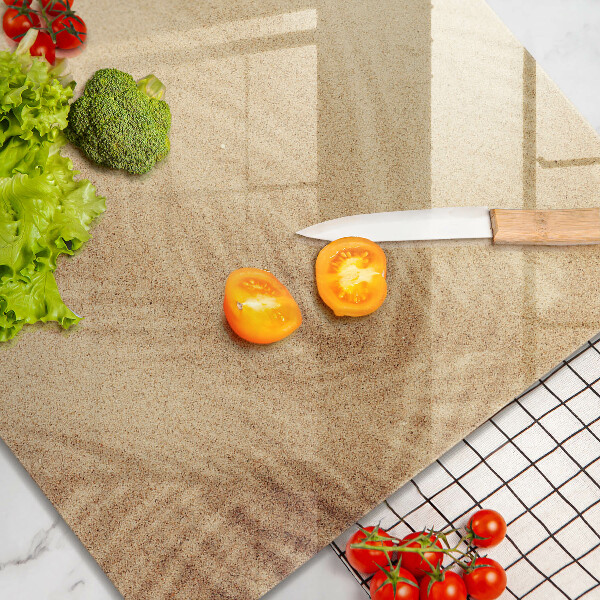 Steklena podloga za rezanje Počitnice na peščeni plaži