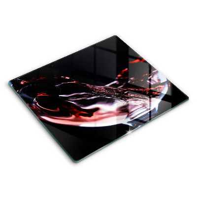 Steklena podloga za rezanje Kozarec rdečega vina