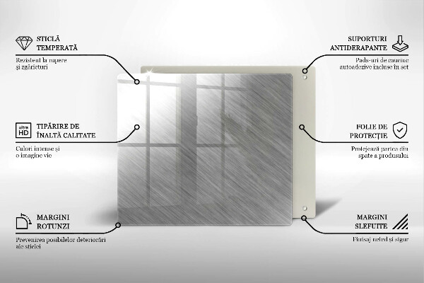 Steklena podloga za rezanje Kovinska tekstura ozadja