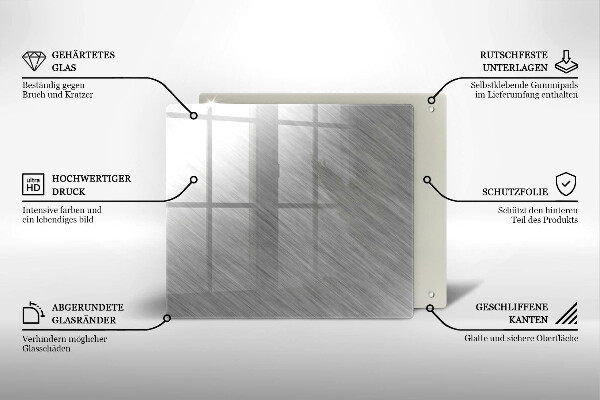 Steklena podloga za rezanje Kovinska tekstura ozadja
