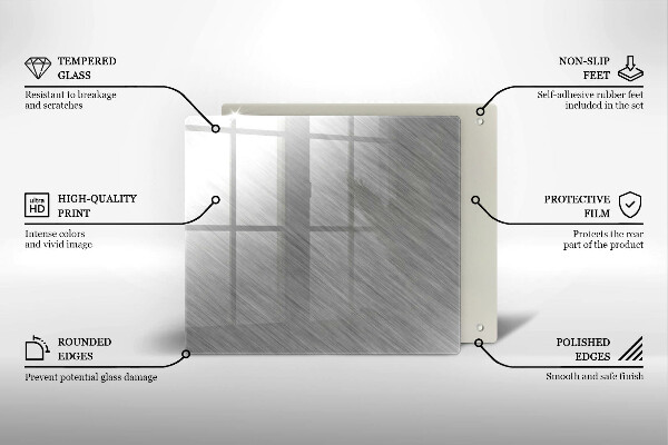 Steklena podloga za rezanje Kovinska tekstura ozadja