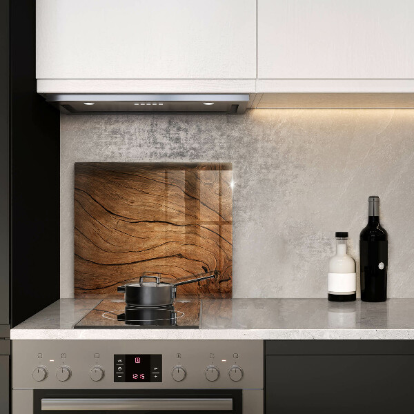 Steklena podloga za rezanje Tekstura lesene plošče