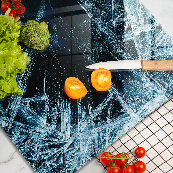 Steklena podloga za rezanje Struktura ostrega ledu