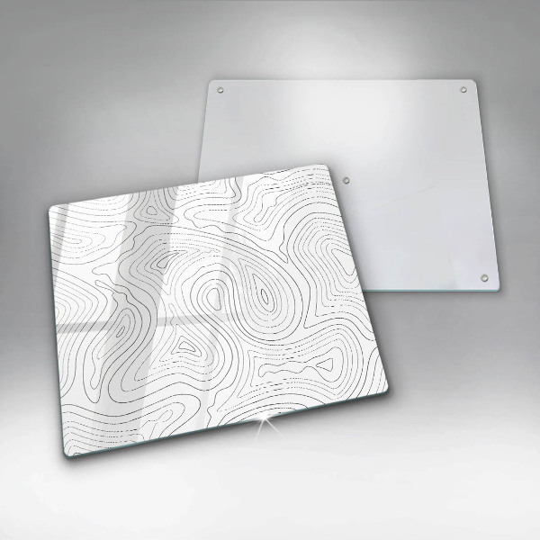 Steklena podloga za rezanje Abstraktne oblike