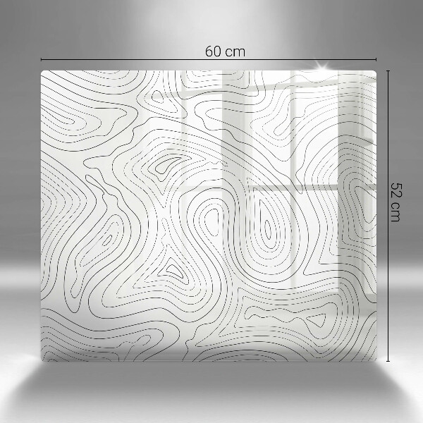 Steklena podloga za rezanje Abstraktne oblike