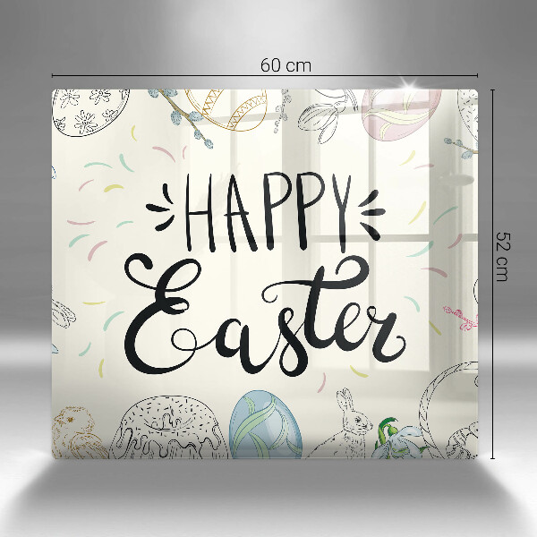 Steklena podloga za rezanje Happy Easter