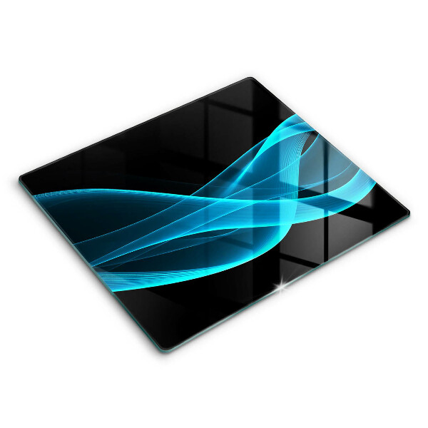 Steklena podloga za rezanje Modra abstrakcija