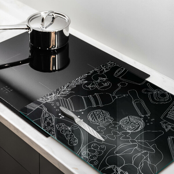 Steklena podloga za rezanje Kuhinjski dodatki