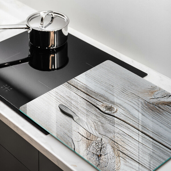 Steklena podloga za rezanje Svetla lesena struktura