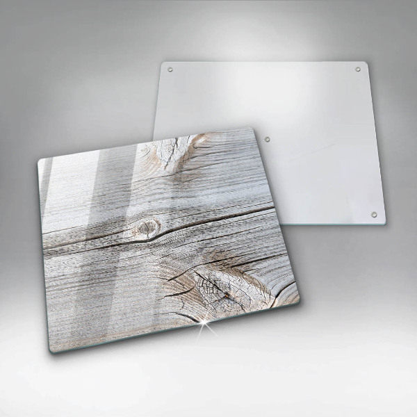 Steklena podloga za rezanje Svetla lesena struktura