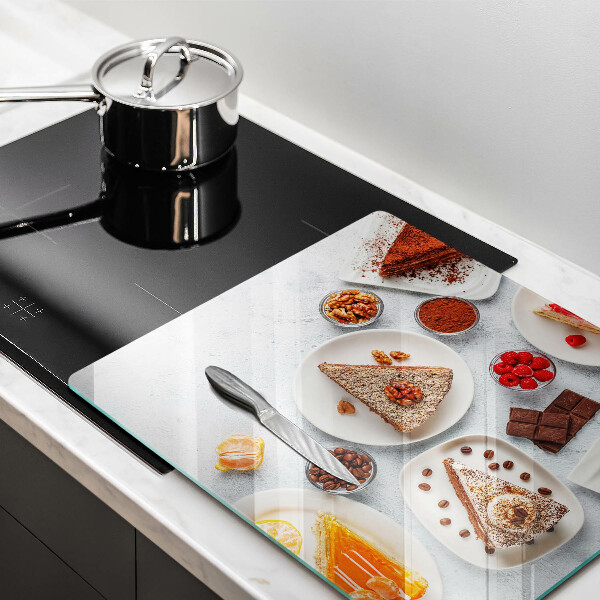 Steklena podloga za rezanje Sladkost torte