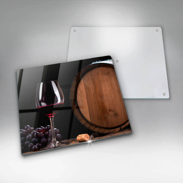 Steklena podloga za rezanje Kozarec za vino v sodu