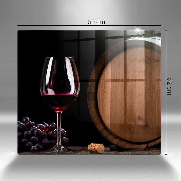 Steklena podloga za rezanje Kozarec za vino v sodu