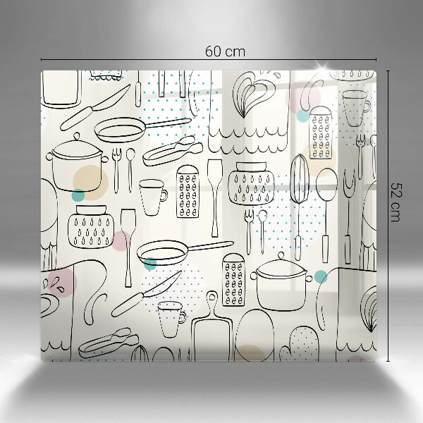 Steklena podloga za rezanje Kuhinjski dodatki