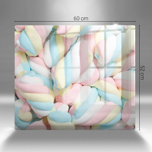 Steklena podloga za rezanje Pisani marshmallows