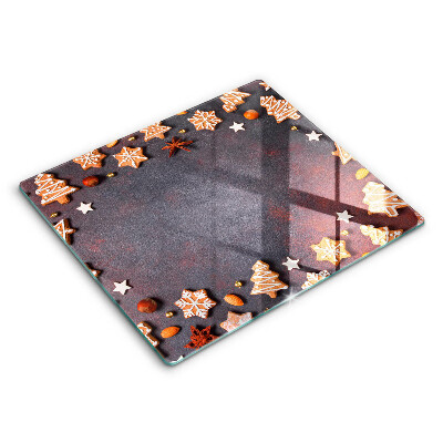 Steklena podloga za rezanje Medenjakov božič