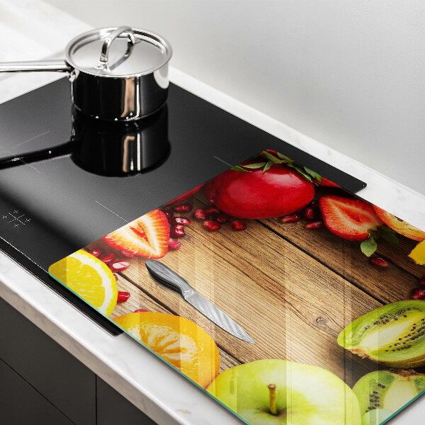 Steklena podloga za rezanje Sveže sadje